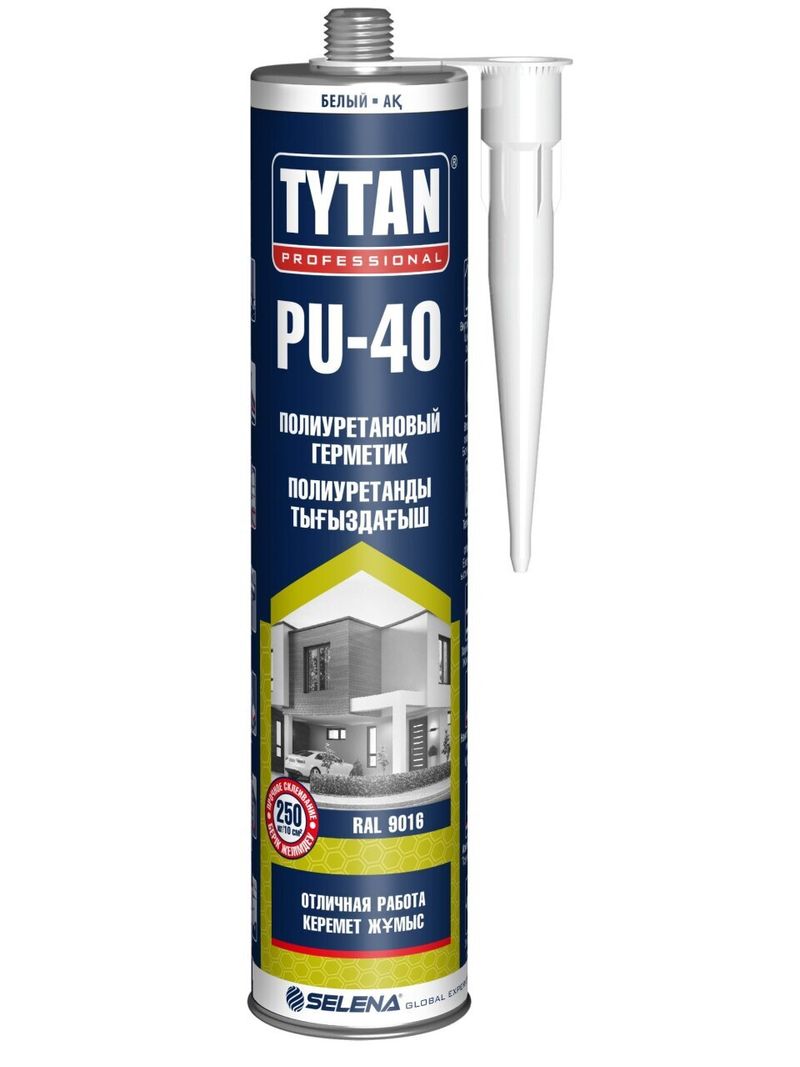 Герметик TYTAN  полиурет PU 40, 66244/16791/35780, 310 мл, белый