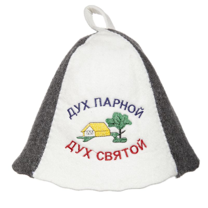 Шапка д/сауны "Дух парной, дух святой"