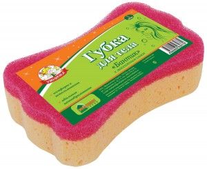 Губка д/тела Бантик Умничка микс 