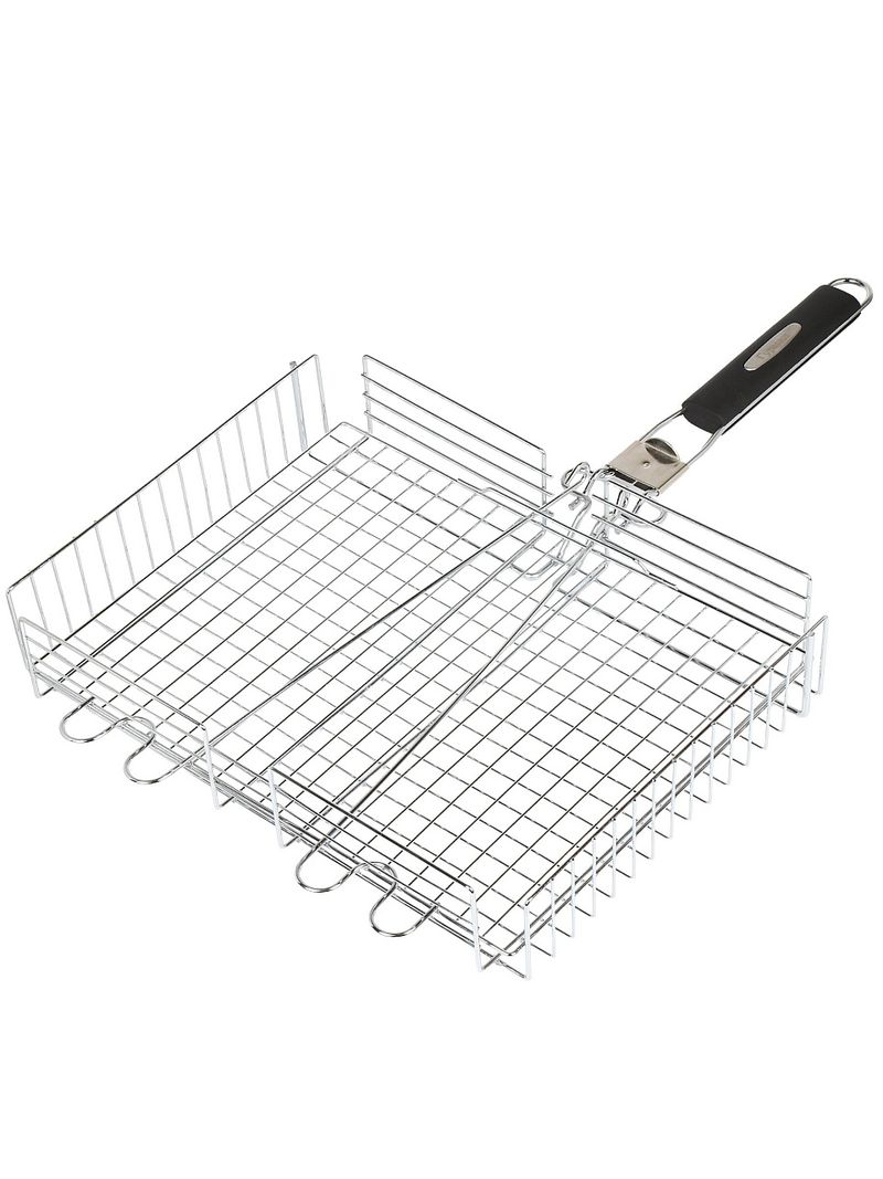 Сантех Решетка барбекю Гурман, хром, нерж сталь, 4 ур. 11100002-1(40-30)