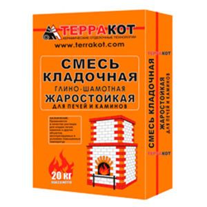 Смесь "Терракот" кладочная глино-шамотная 20кг 