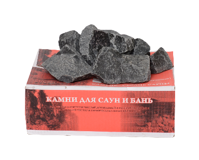 Камни для сауны "Малиновый кварцит" короб красный 20кг