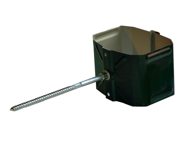 Держатель трубы 76*102 (на кирпич) Зел мох 6005  