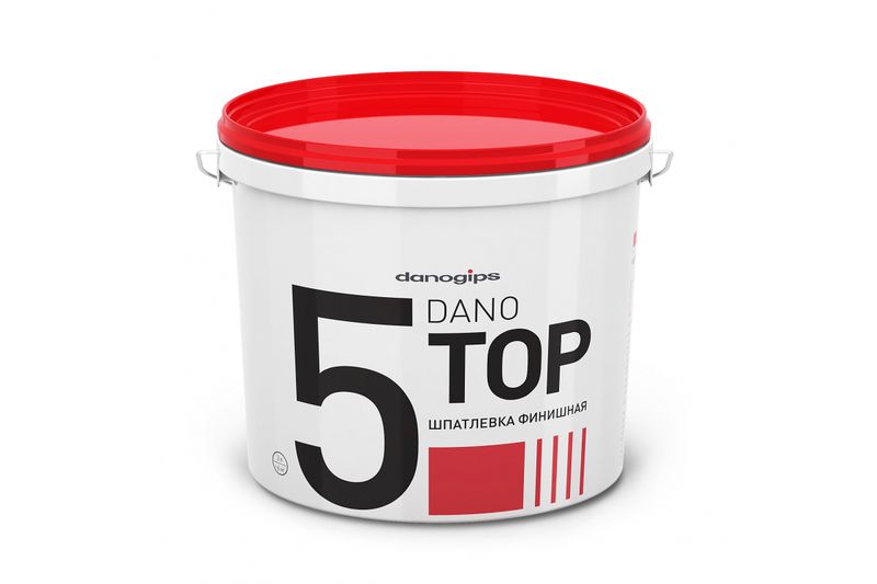 Шпатлевка Даногипс TOP 5 финишная 10л-16,5кг  