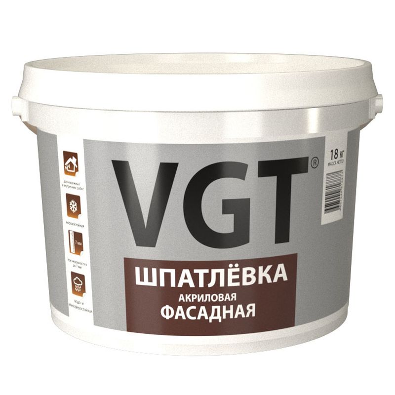 Шпатлевка ВГТ фасадная 18кг