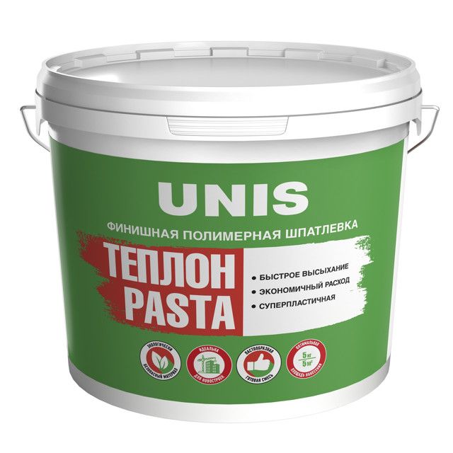 Шпатлевка полимерная готовая ЮНИС Pasta Теплон 5кг 