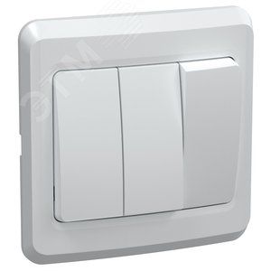 Выключатель 3-кл. СП Вега 10А IP20 ВС10-3-0-ВБ бел. GENERICA