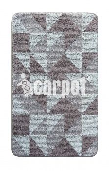 Коврик SHAHINTEX Букле icarpet Геометрия 60*100 мокко с молоком