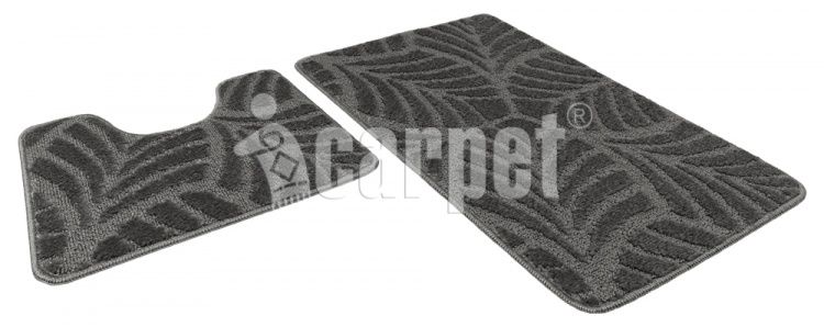 Коврик д/ванны и туал SHAHINTEX ICARPET 50*80+50*40 001 серый 50