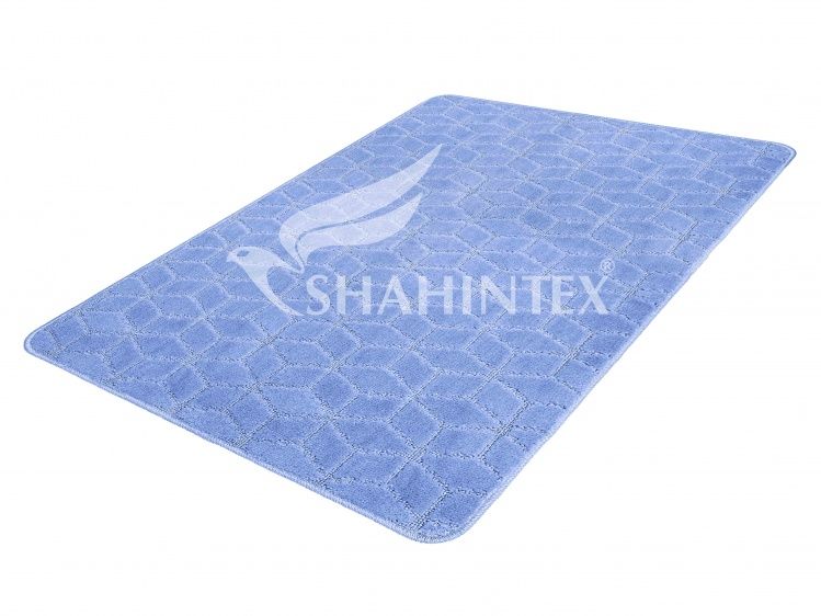 Коврик д/ванной SHAHINTEX РР 100*150 002 голубой
