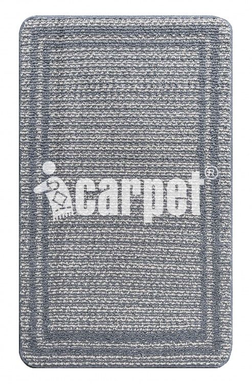 Коврик SHAHINTEX Букле icarpet Бюрен 60*100 серо-бежевый