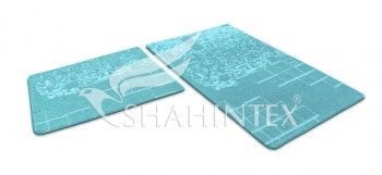 Коврик д/ванны и туал SHAHINTEX VINTAGE SH V001 60*100+60*50 мятный 72