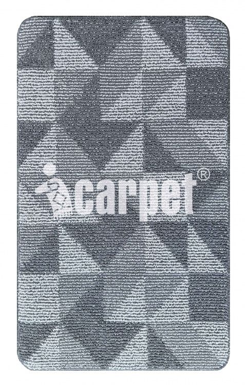 Коврик SHAHINTEX Букле icarpet Геометрия 80*120 пепельно-серый