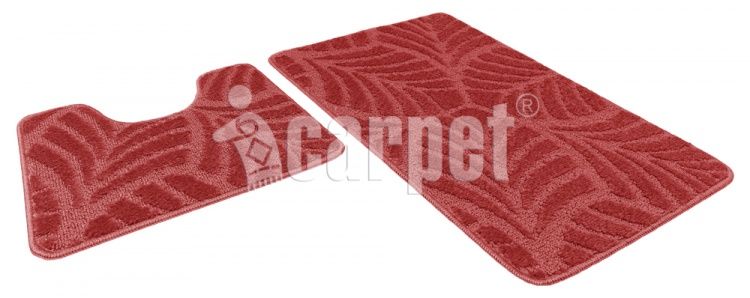 Коврик д/ванны и туал SHAHINTEX ICARPET 50*80+50*40 001 ягодный 73
