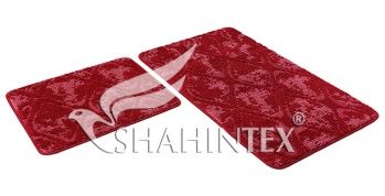 Коврик д/ванны и туал SHAHINTEX VINTAGE SH V002 50*80+50*50 вишневый 46