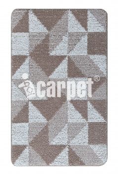 Коврик SHAHINTEX Букле icarpet Геометрия 60*100 бисквитно-кремовый