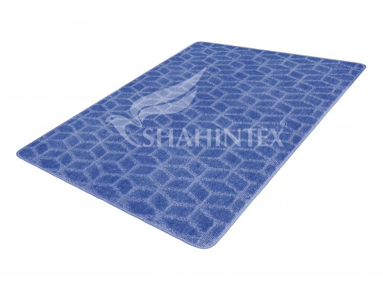 Коврик д/ванной SHAHINTEX РР 100*150 002 синий