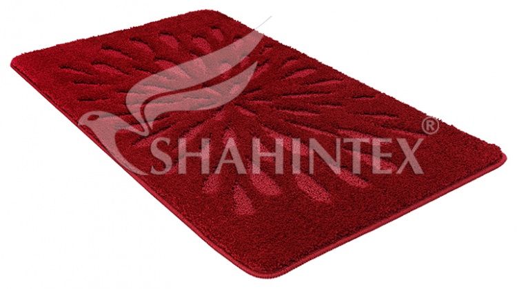Коврик д/ванны SHAHINTEX PP LUX 60*100 бордовый