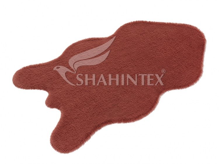 Коврик меховой SHAHINTEX шкура 50*88 брусничный