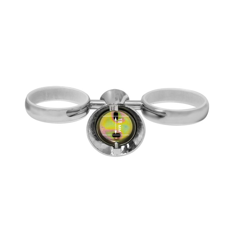 Стакан д/з щеток, двойной хром Solone Modern  2546.102