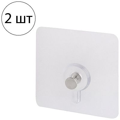 Крючки самокл винтовые плоские, 2шт/300/ 108490