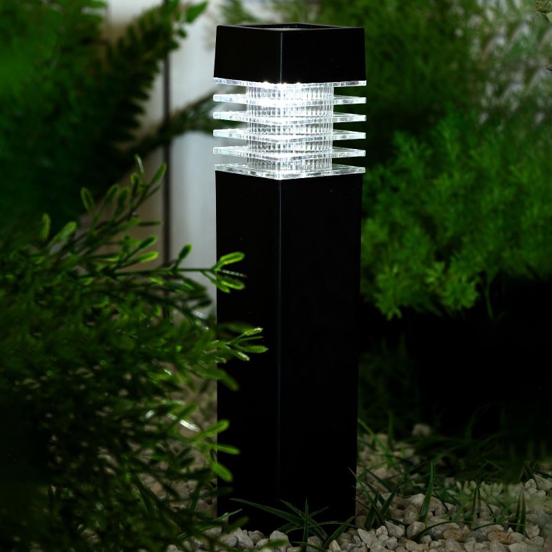 Св-к сад "Столбик" 6*39*6см 1LED, свечение белое.