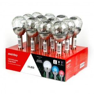 Светильник садовый ШАР 37см SBF-103 2LED IP44 солн.бат.