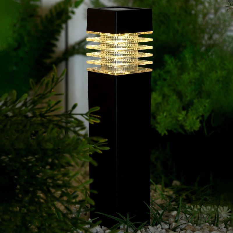 Св-к сад "Столбик" 6*39*6см 1LED, теплое белое.