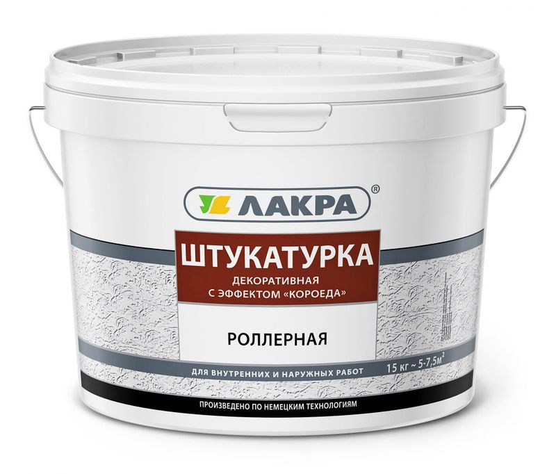 Штукат роллерн декор Лакра с эф «короеда» Белый 15кг Л-С