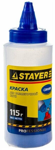 Краска STAYER синяя д/размет. шнуров 115г 