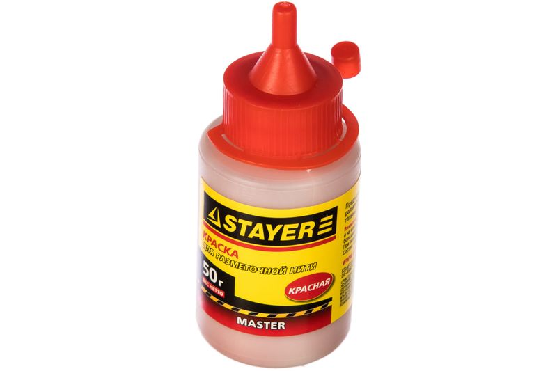 Краска STAYER красная д/разм. шнур 50г