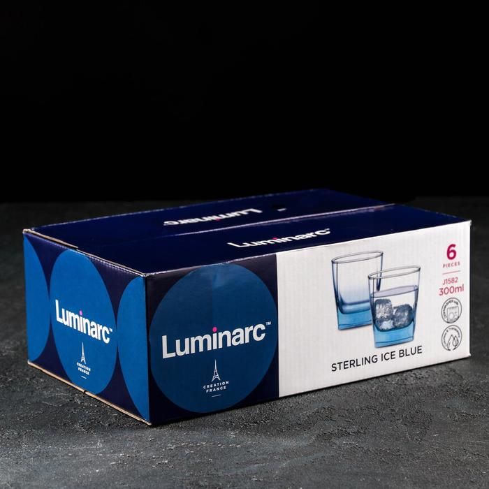 Набор стаканов 300мл Luminarc STERLING голубой 6шт