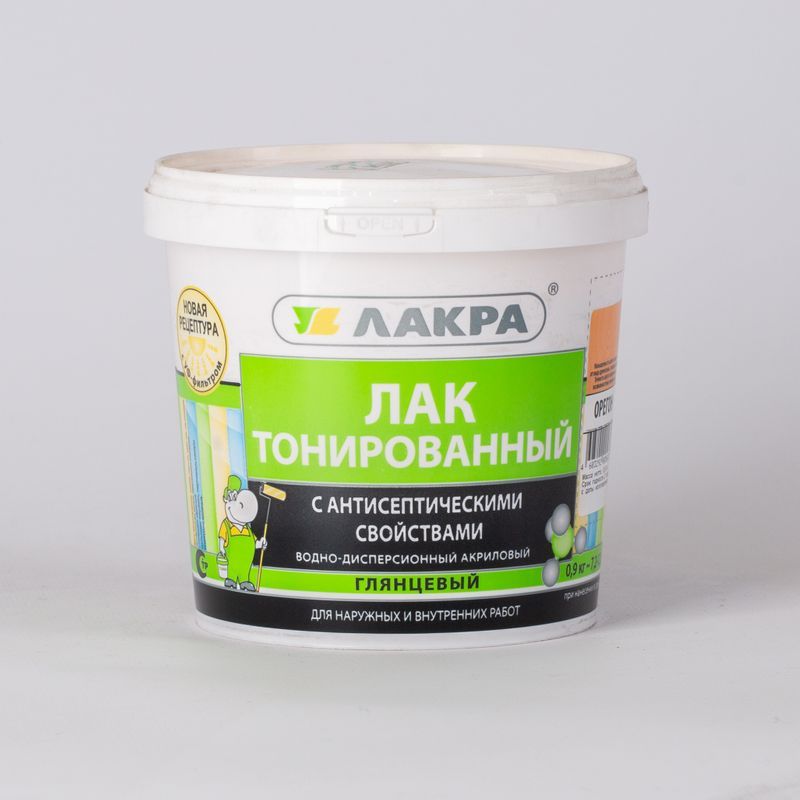 Лак в/д тонированный Лакра Орегон 0,9кг Л-С
