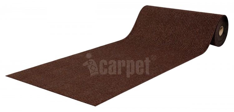 Коврик-дорожка SHAHINTEX icarpet ребристый ТПР 120*1500 мокко 02