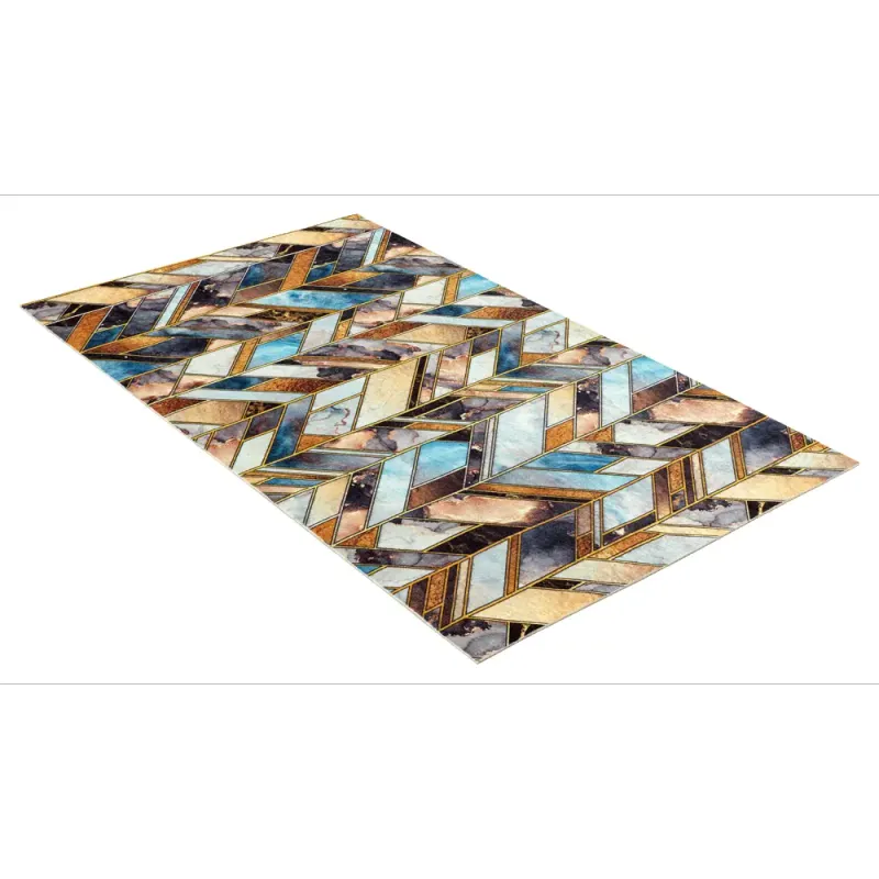 Коврик-дорожка SHAHINTEX Silk Photoprint (07) 78*1500 мозаика коралловая