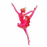 Подвеска "Балерина" 10*1,5*16см пласт. розов. золото