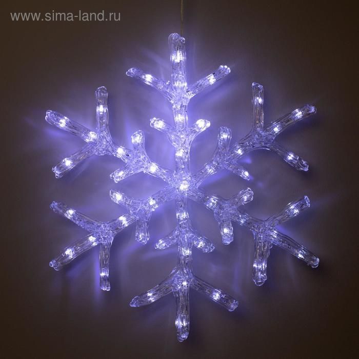 Фигура с/д "Снежинка" 39см 50LED, белое