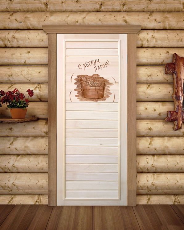 Дверь д/бани ПГ-75*1,85 С легким паром DoorWood