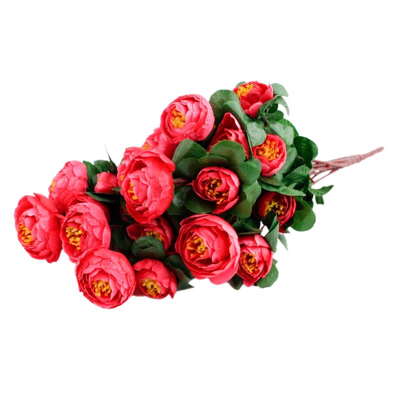 Цветы искусств. HTIC5 Кустик розы 33см