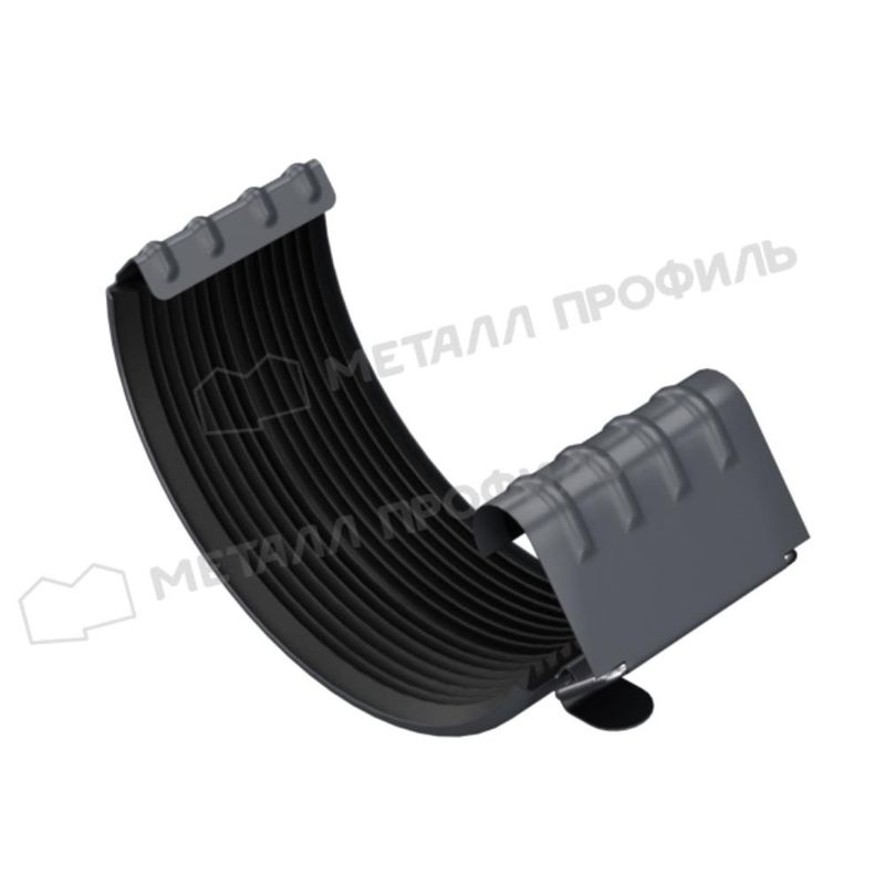 Соединитель желоба Foranima PUR 125 7024 (Серый графит)  