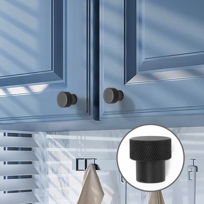 Ручка-кнопка CAPPIO PK328, d23мм,черный