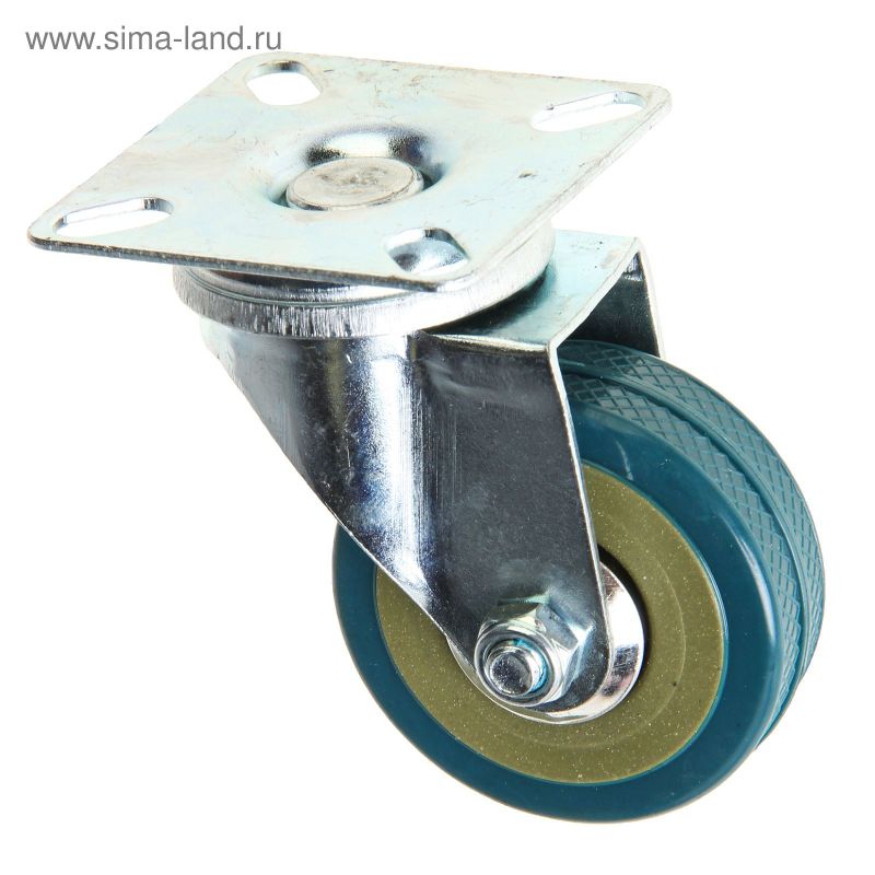 Колесо мебельное D=50 б/тормоза, серое 