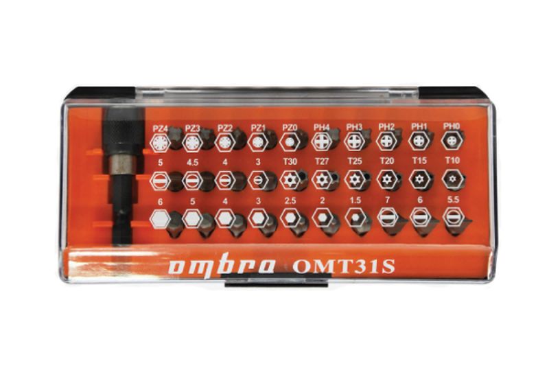 Набор бит Ombra ,31 шт,плотный бокс 360141