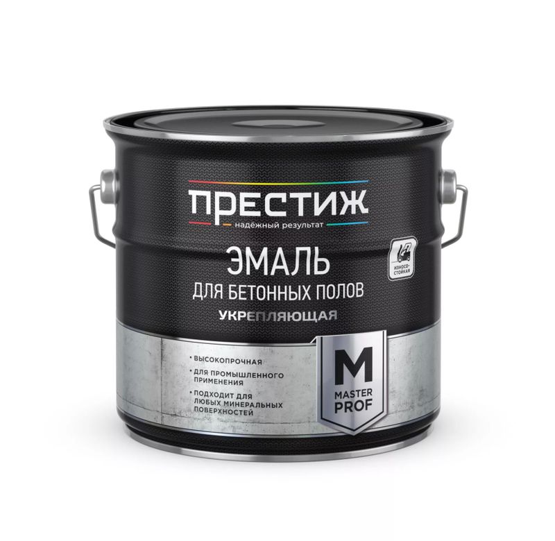 Эмаль ПРЕСТИЖ д/бетонных полов коричневая 4кг