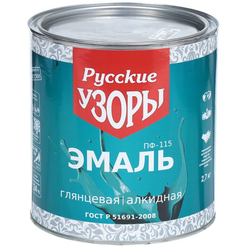 Эм Русские узоры ПФ-115 изумрудная 2,7кг