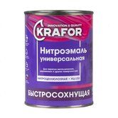 Нитроэмаль KRAFOR  НЦ132 синяя 0,7кг