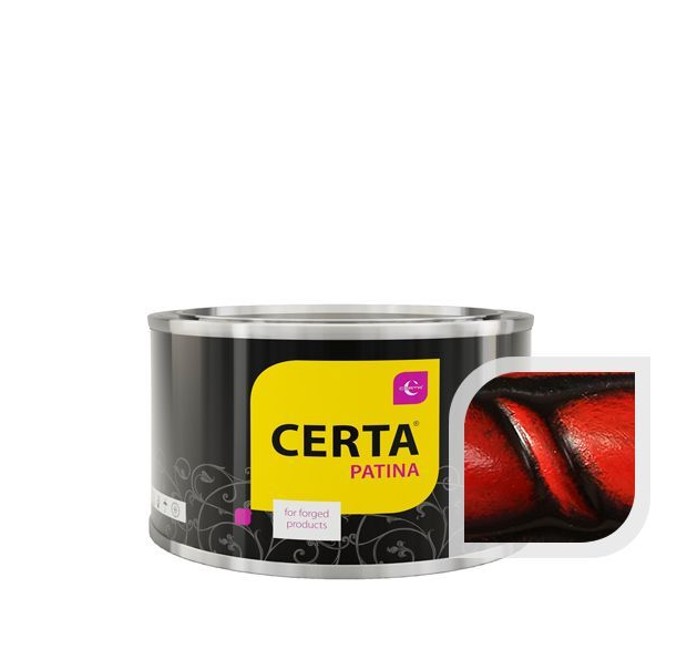 Патина Церта 0,08кг красный (150градусов)