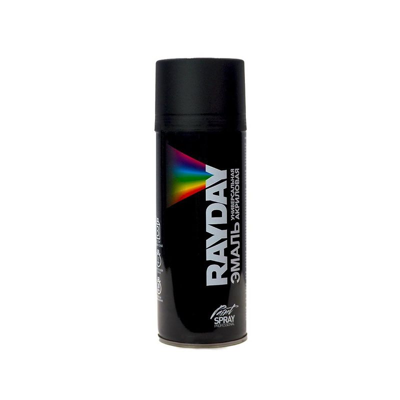Краска аэрозоль RAYDAY акрил. черный матов 520ml