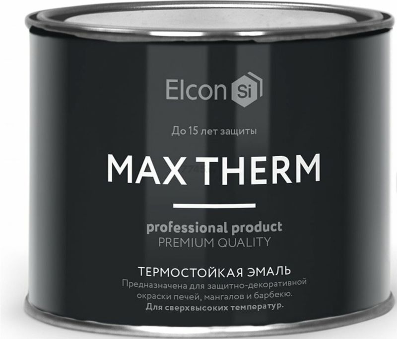 Краска аэрозоль MAX THERM термостойкая графит 520ml ELCON