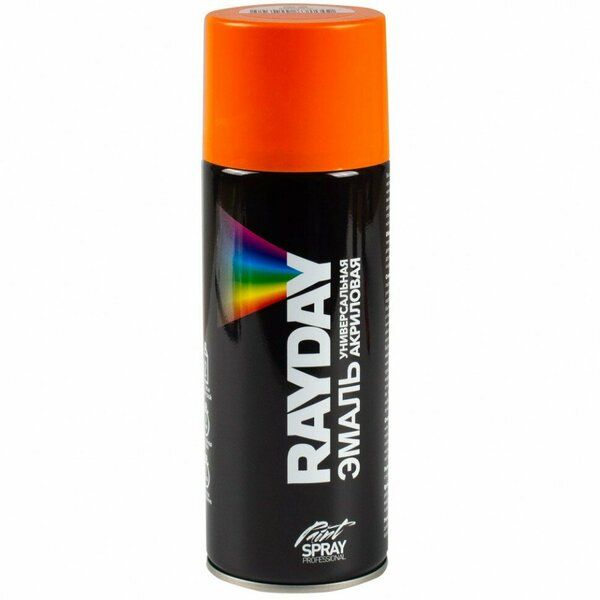 Краска аэрозоль RAYDAY акрил. оранжевая  520ml